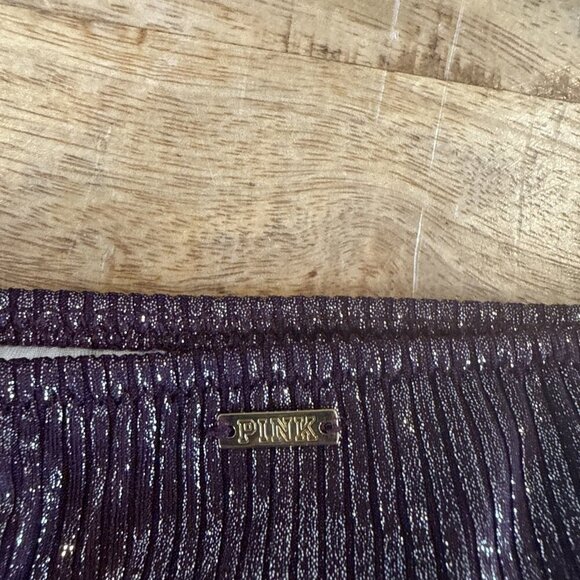 Victoria's Secret PINK Side-Tie Mini Cheekster Bikini Bottom - Burgundy  L NWT - Picture 9 of 10